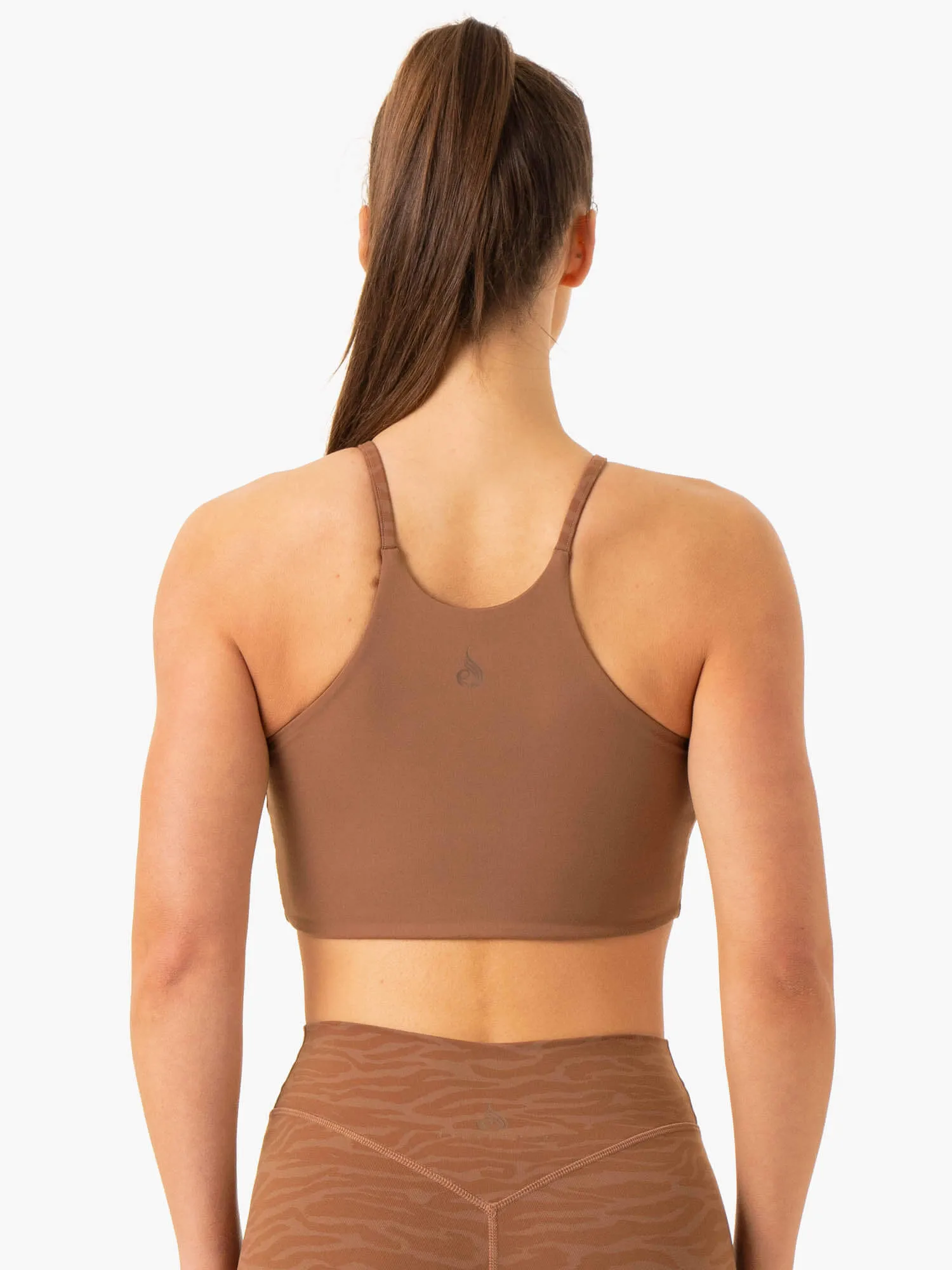 Transform Reversible Sports Crop - Chocolate Zebra