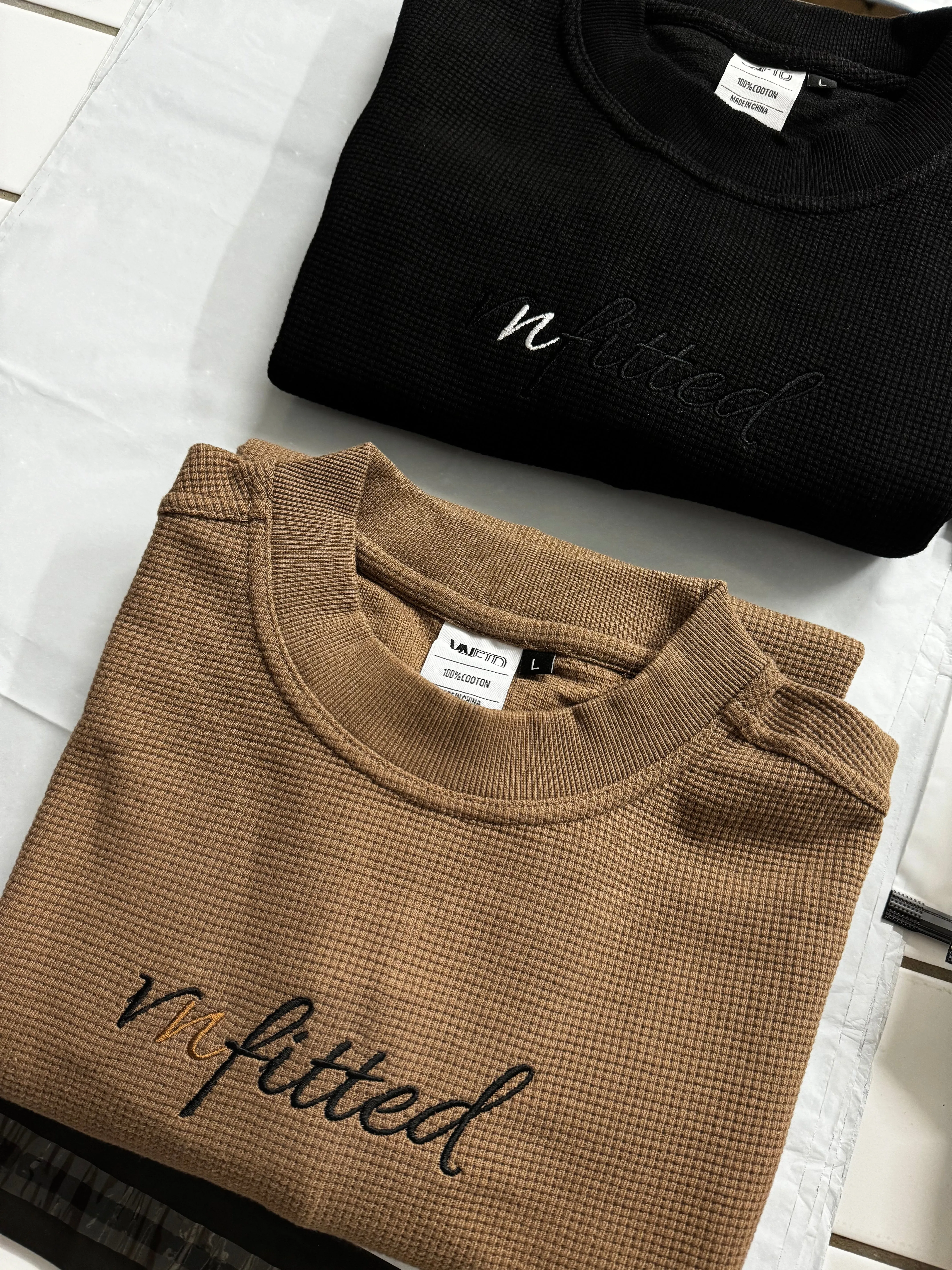 WAFFLE KNIT OVERSIZED T-SHIRT