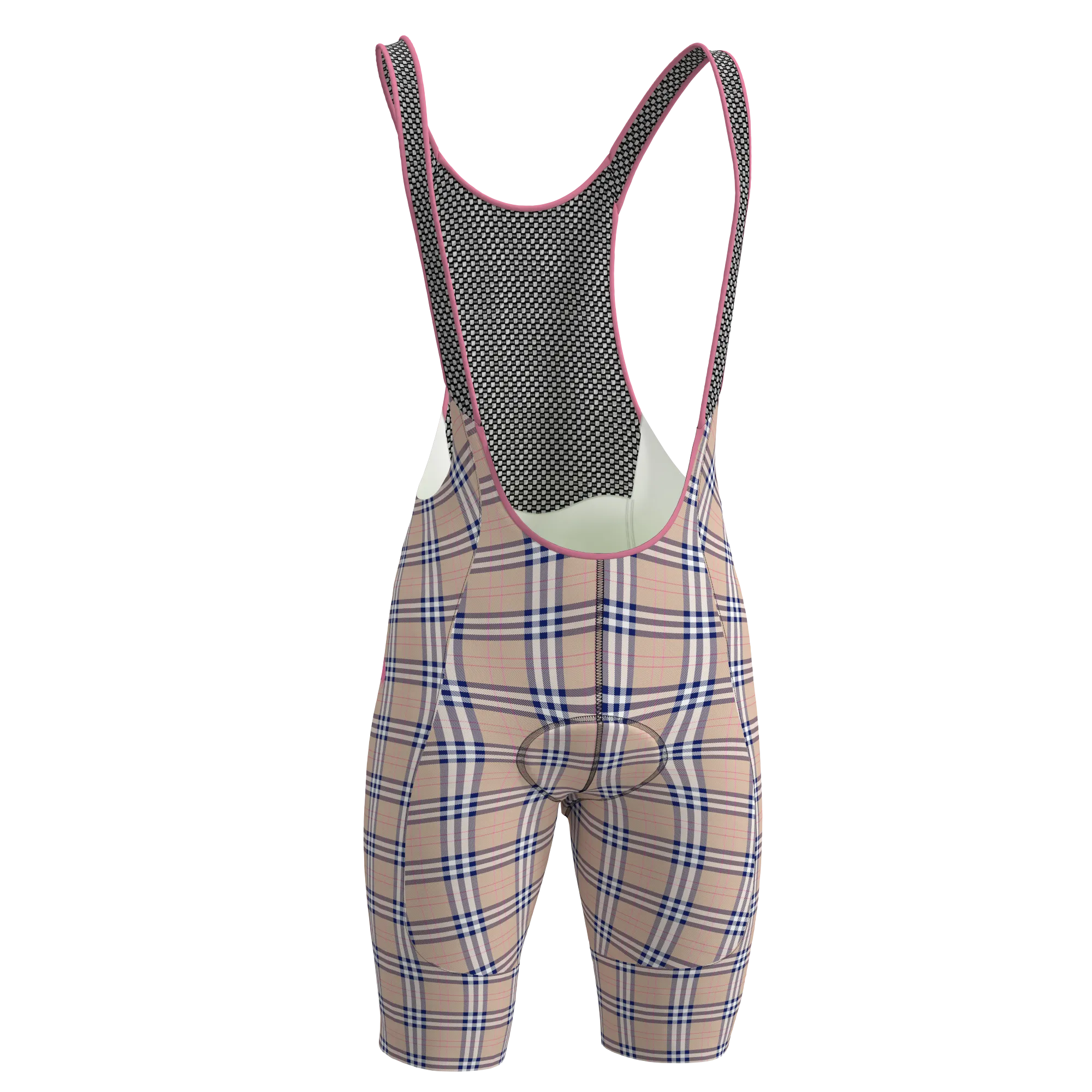 Women's WT Bib Short - Tan Plaid