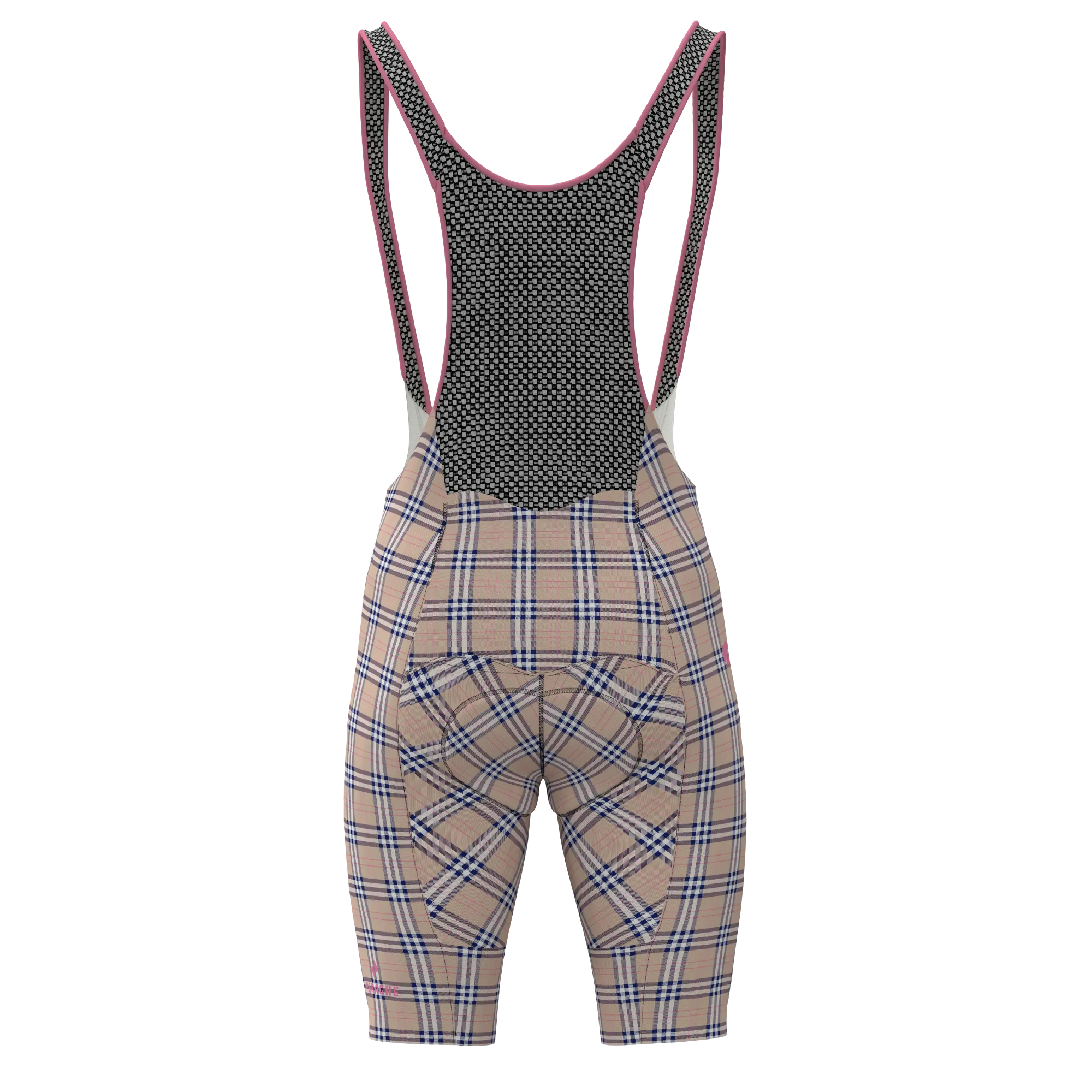 Women's WT Bib Short - Tan Plaid